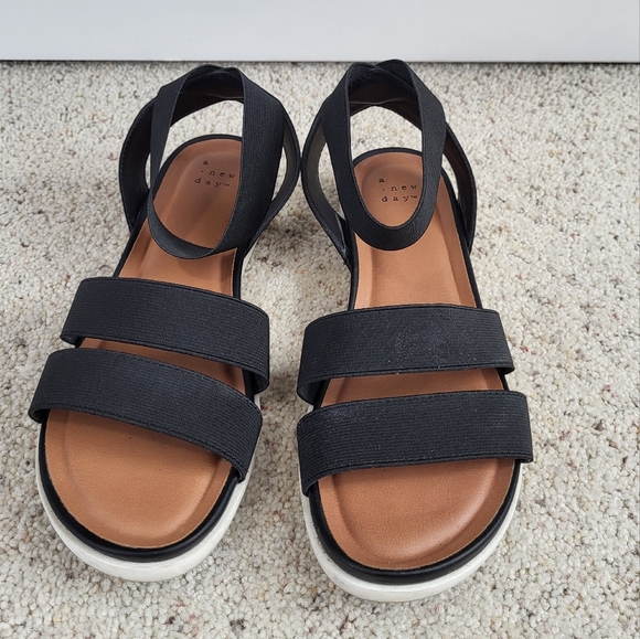 a new day | Shoes | Euc Womens Esme Elastic Ankle Strap Sandals | Poshmark